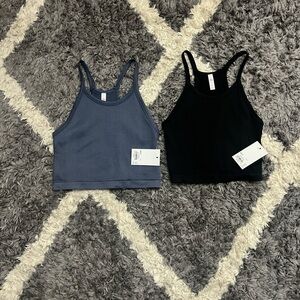 So- Black and Blue Tank Tops